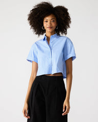 TULA TOP BLUE/WHITE