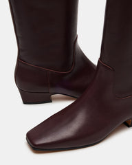 GWYNETH BROWN/RED LEATHER - SM REBOOTED
