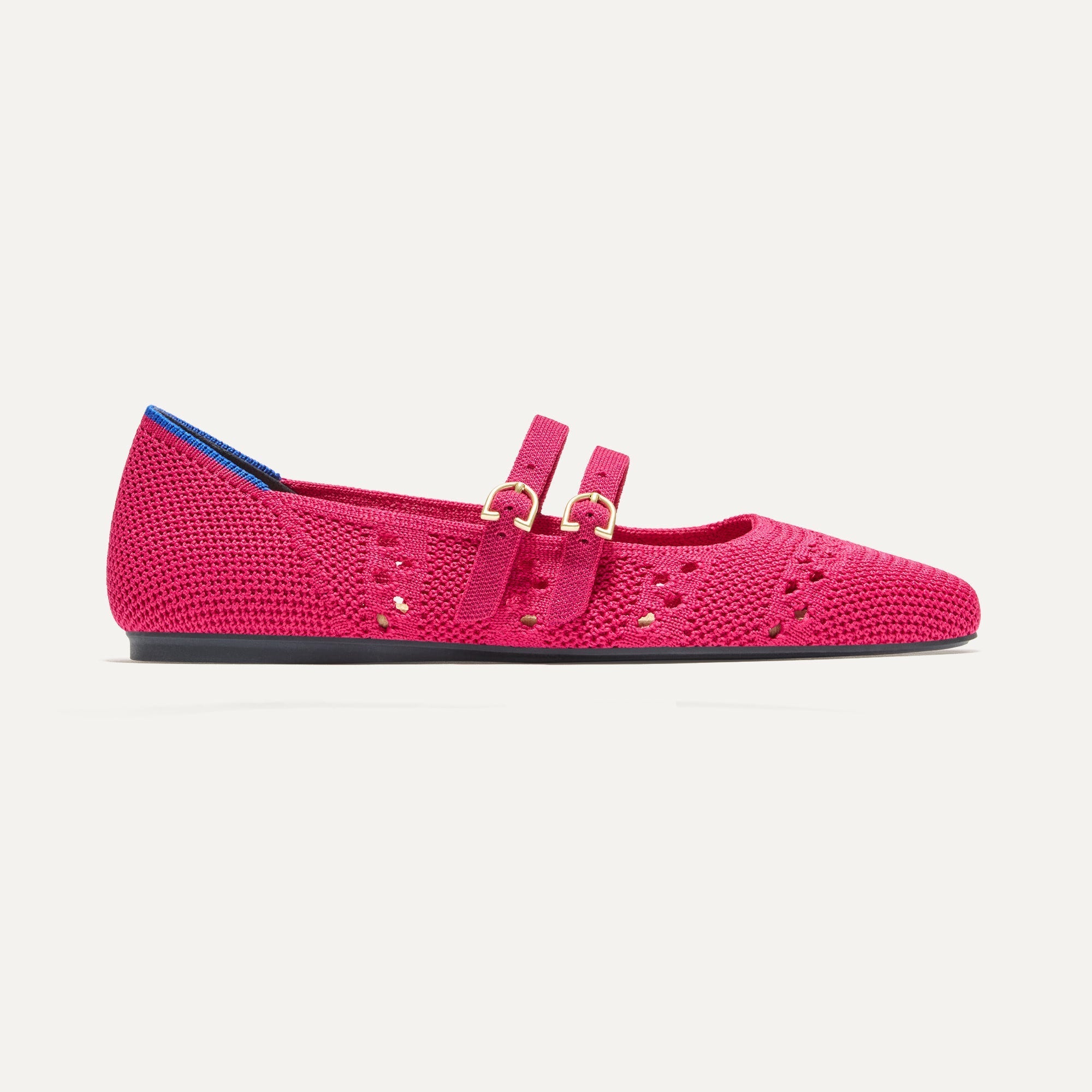 The Double Buckle Mary Jane - Rouge Crochet