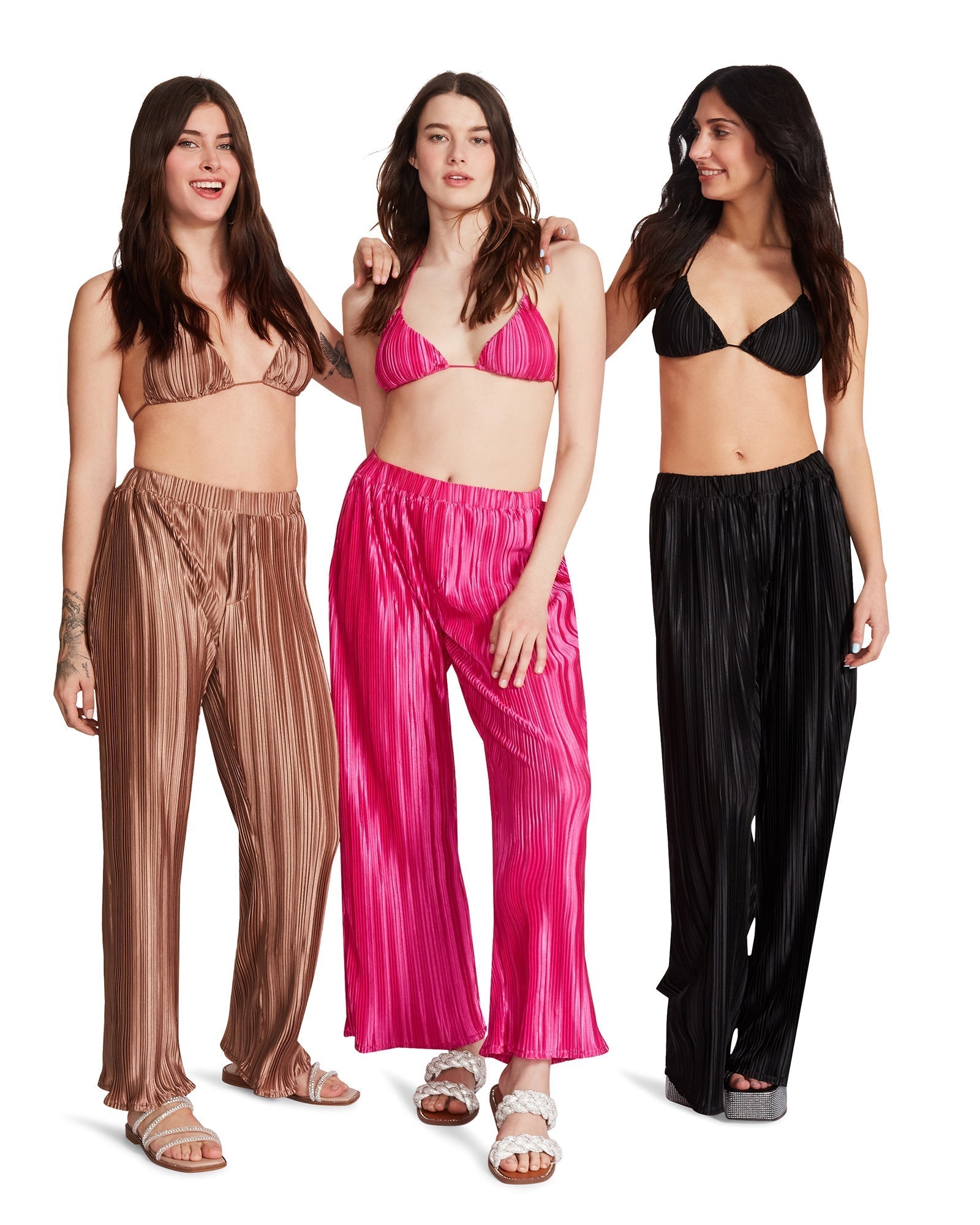 PLISSE PANT SET BLACK - SM REBOOTED