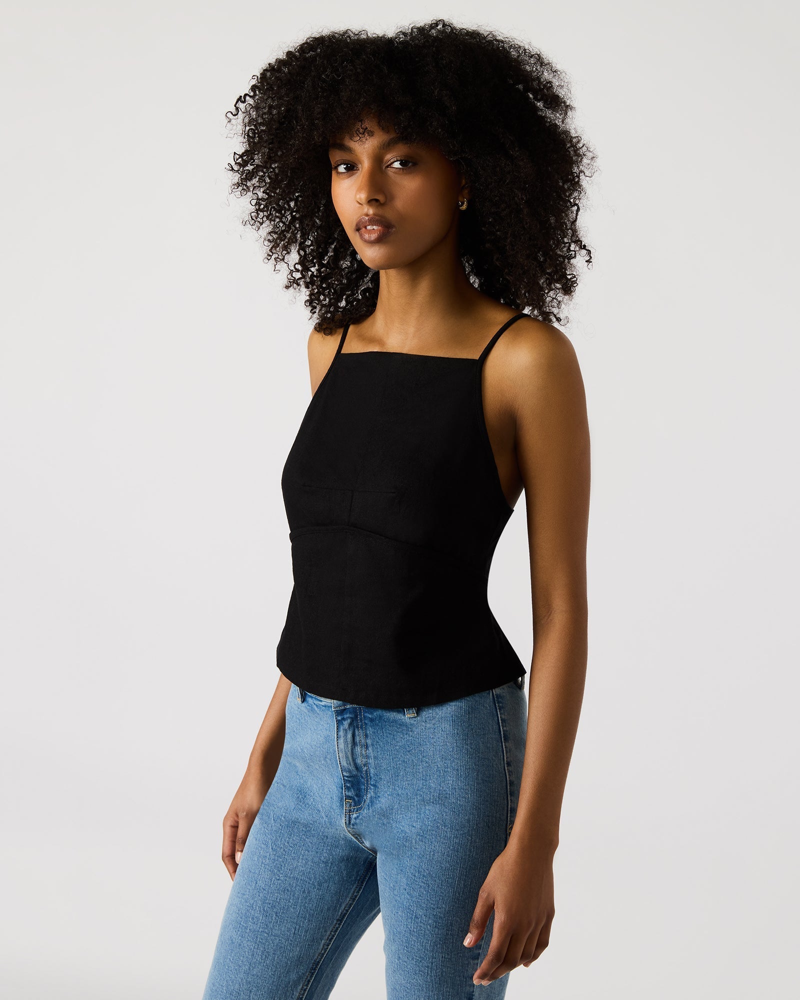 TIEGAN TOP BLACK