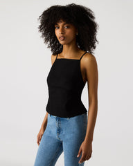 TIEGAN TOP BLACK