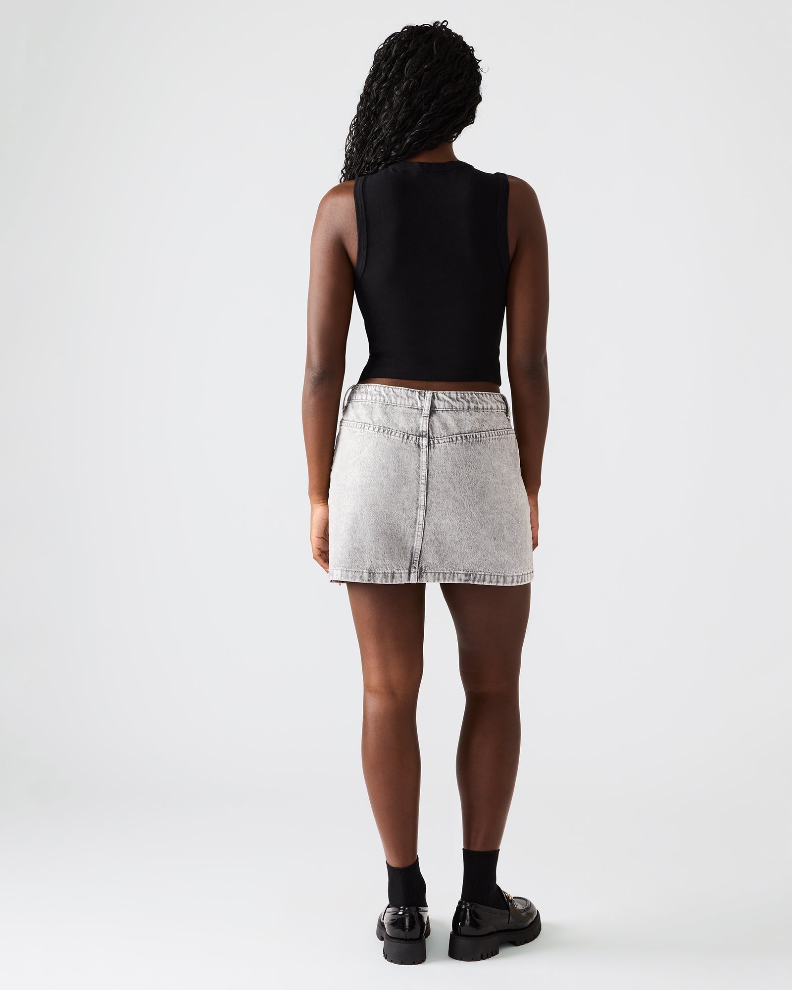 BECK SKIRT SILVER