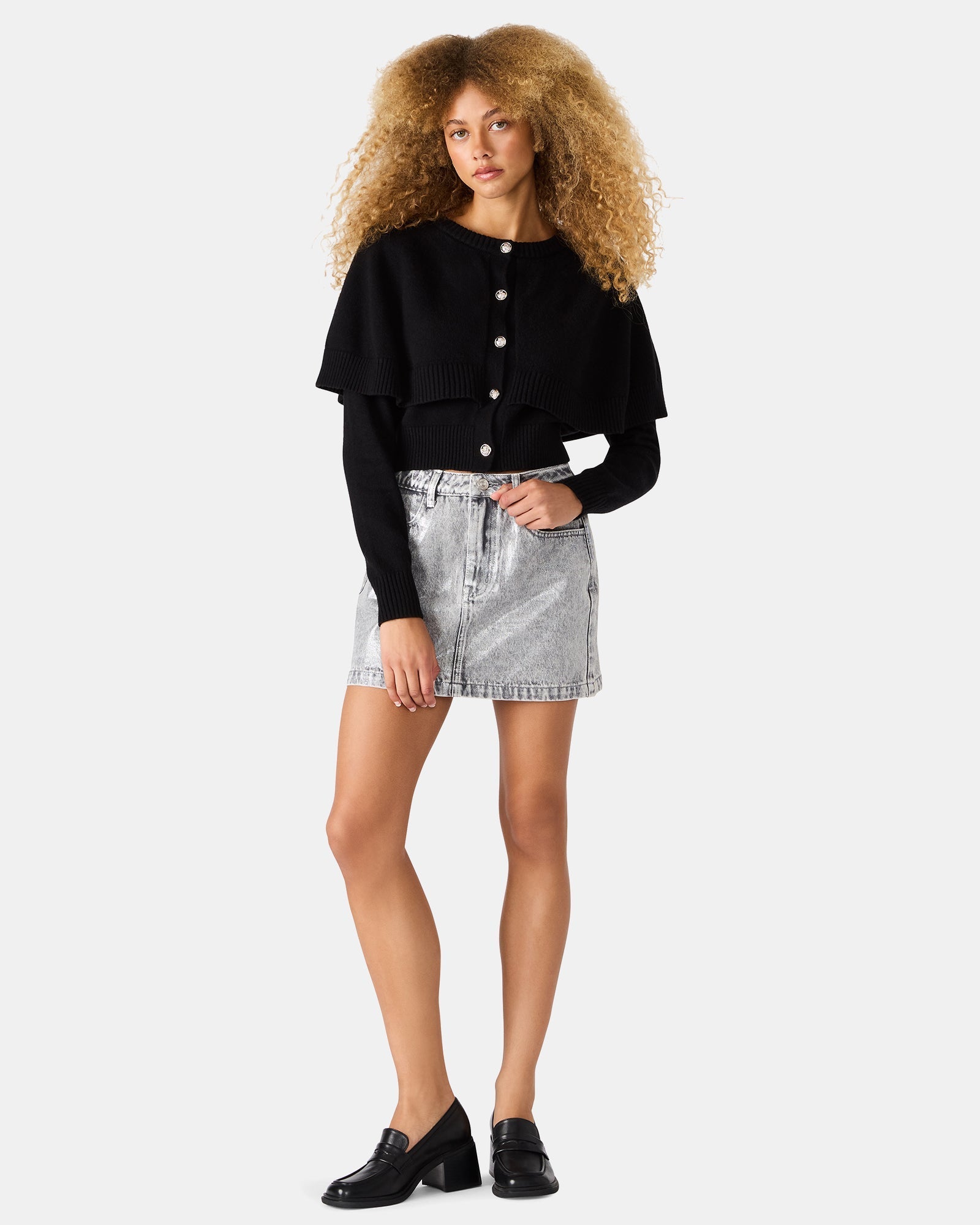 BECK SKIRT SILVER