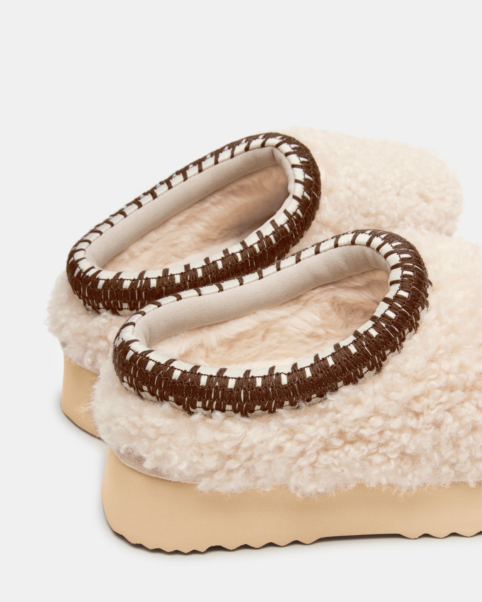 SELENA FAUX SHEARLING NATURAL - SM REBOOTED